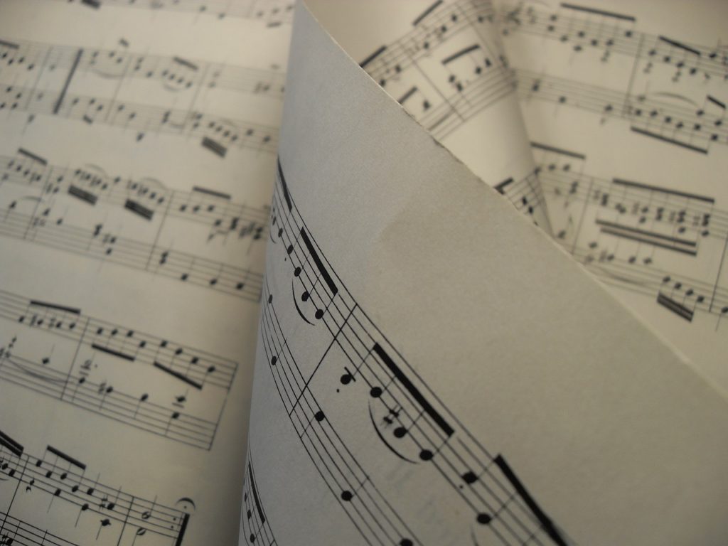 sheet music, music, melody