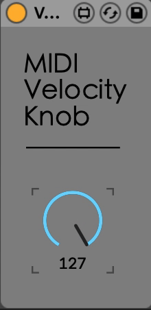 MIDI Velocity Knob Action Gif