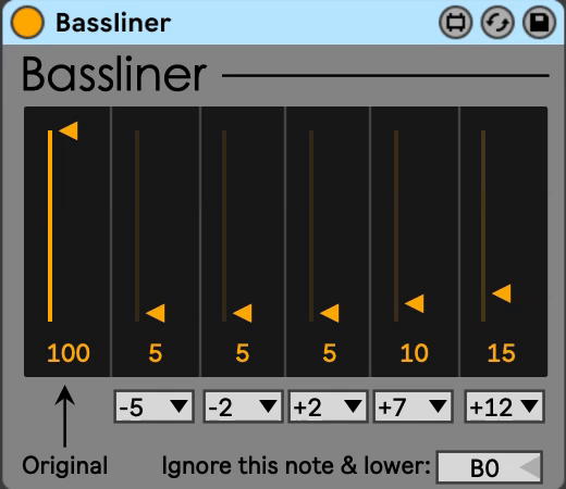 Gif of BassLiner device